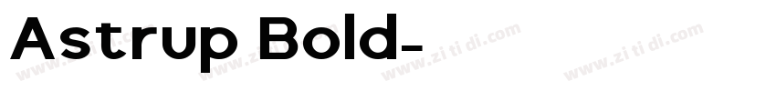 Astrup Bold字体转换